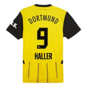 Camisolas Borussia Dortmund Haller 9 1º Equipamento Principal 2024-25 Manga Curta